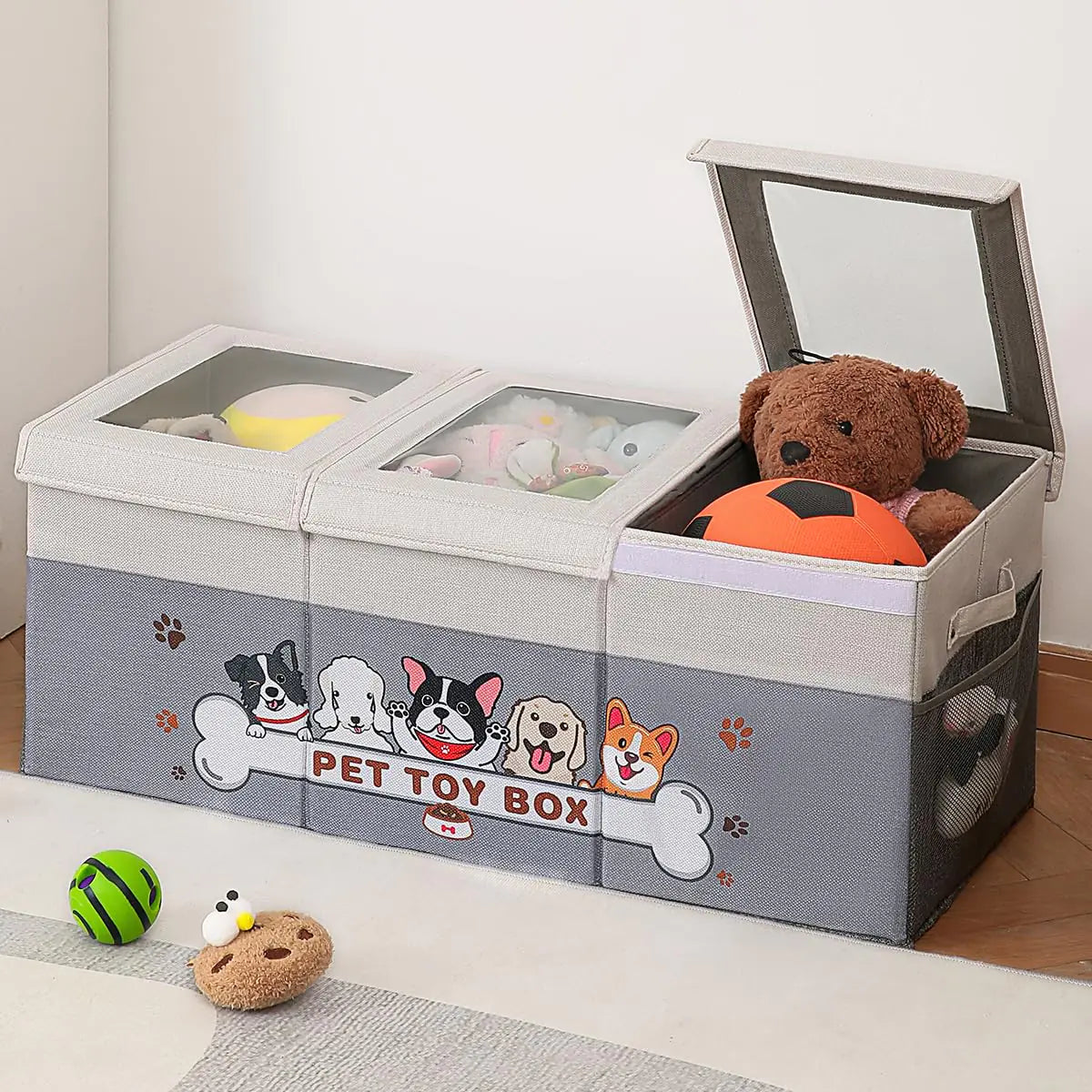 Garlloupath Dustproof Dog Toy Box