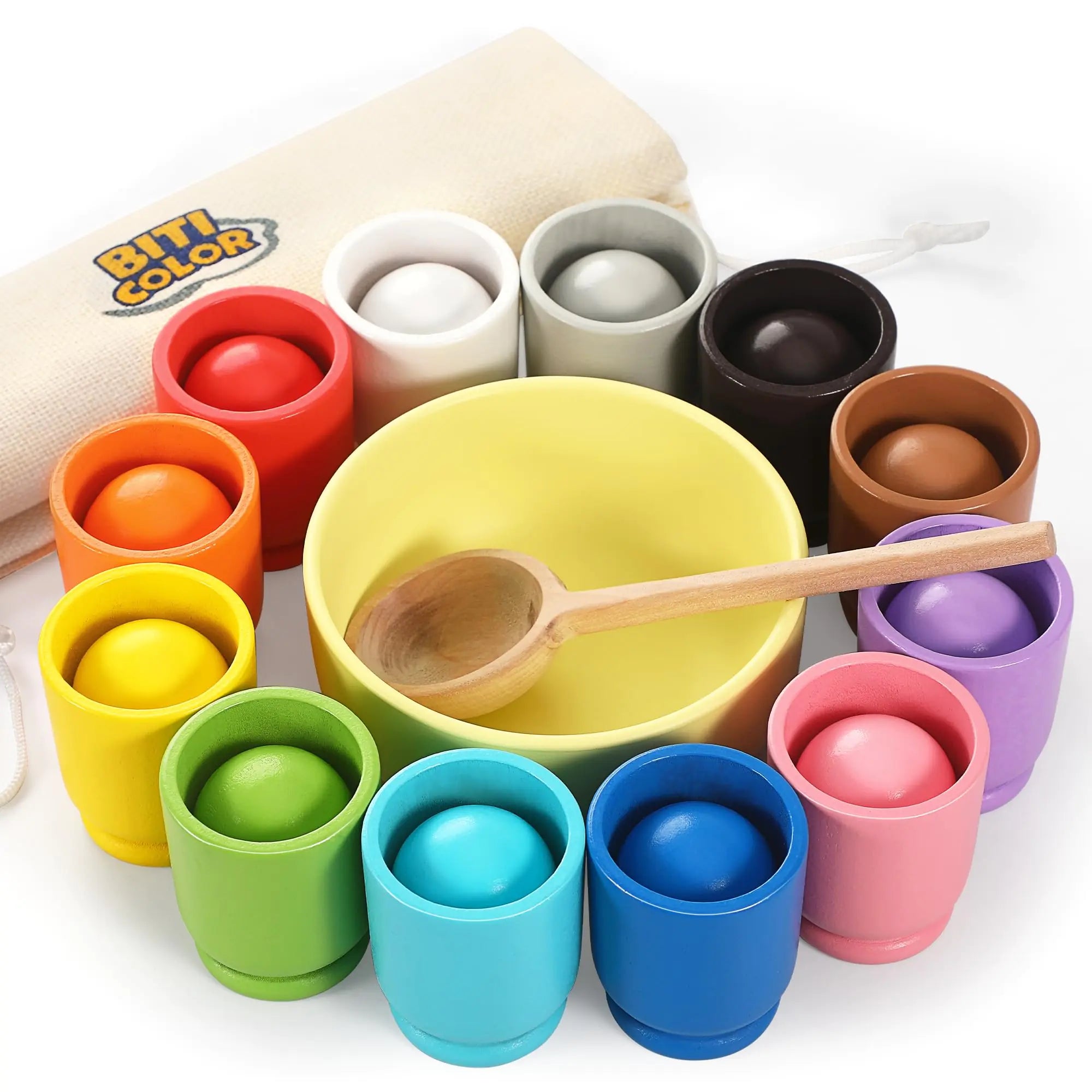 Montessori - Toy Wooden Rainbow