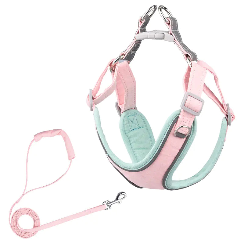 Adjustable Dog Harness with Comfortable Pet Leash