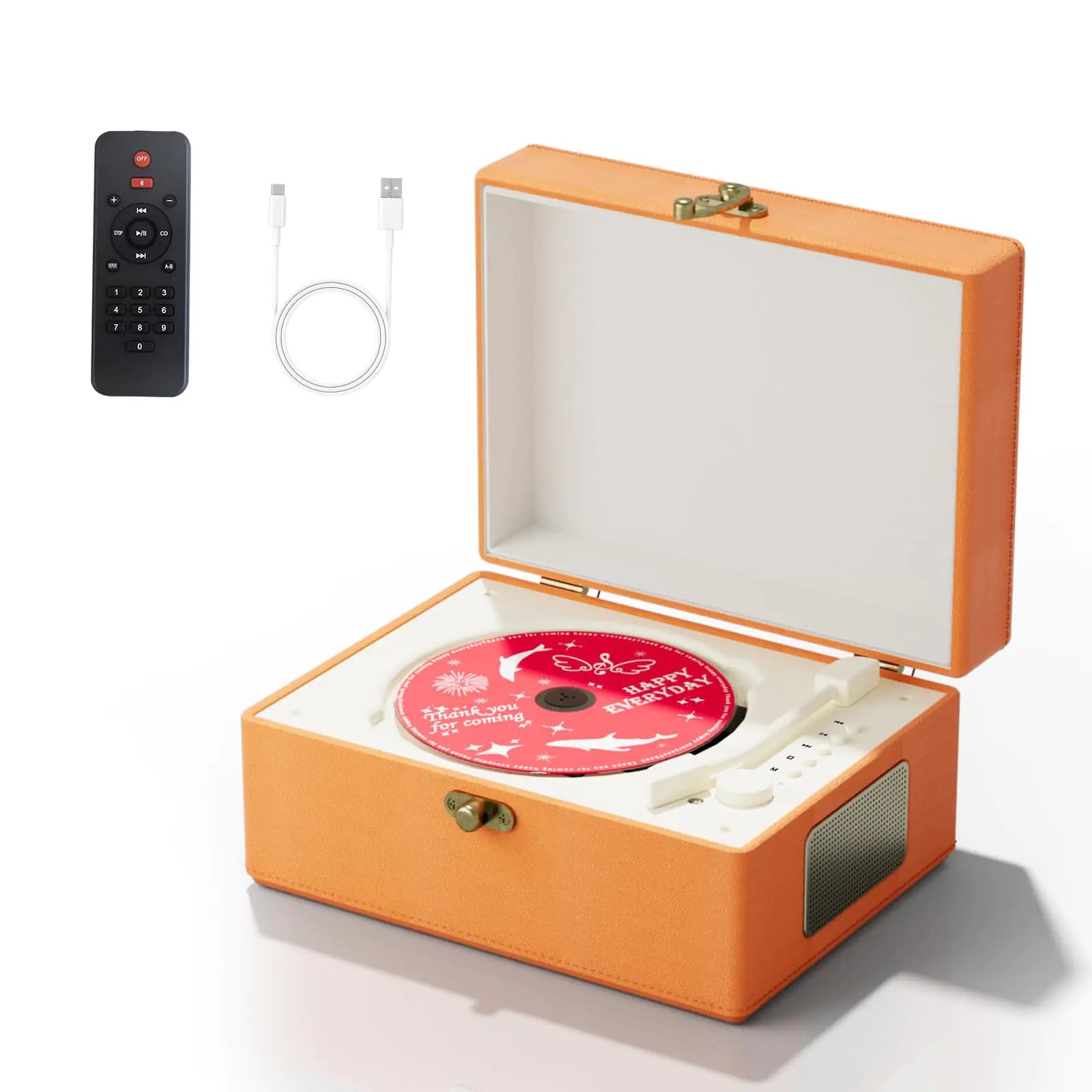 Music Box CD Player with Speakers