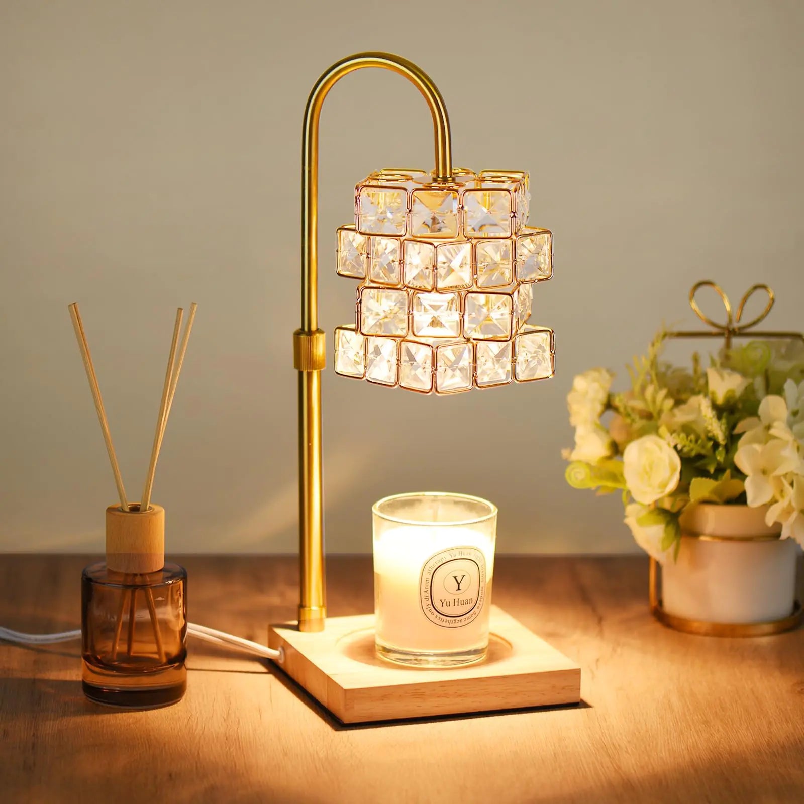 Retro Candle Warmer Lamp with Timer