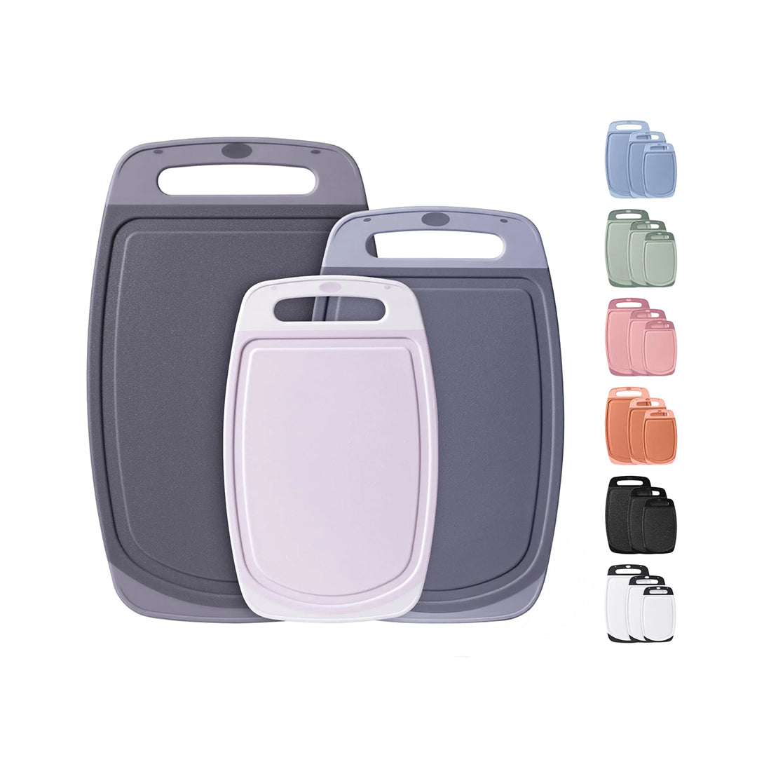 3 Packs Plastic Cutting Board Set