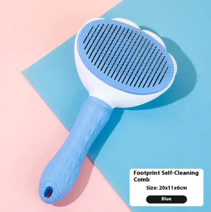 Flower Needle Comb Blue