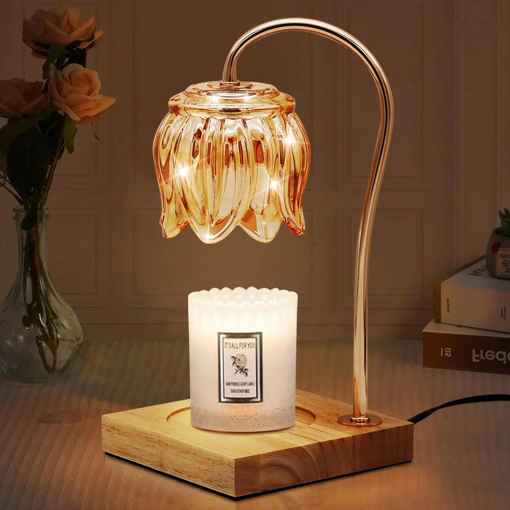Retro Candle Warmer Lamp with Timer