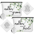 6 Pack Mother of the Groom & Bride Cosmetic Bag