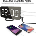 Digital Alarm Clock, Large 6.5"