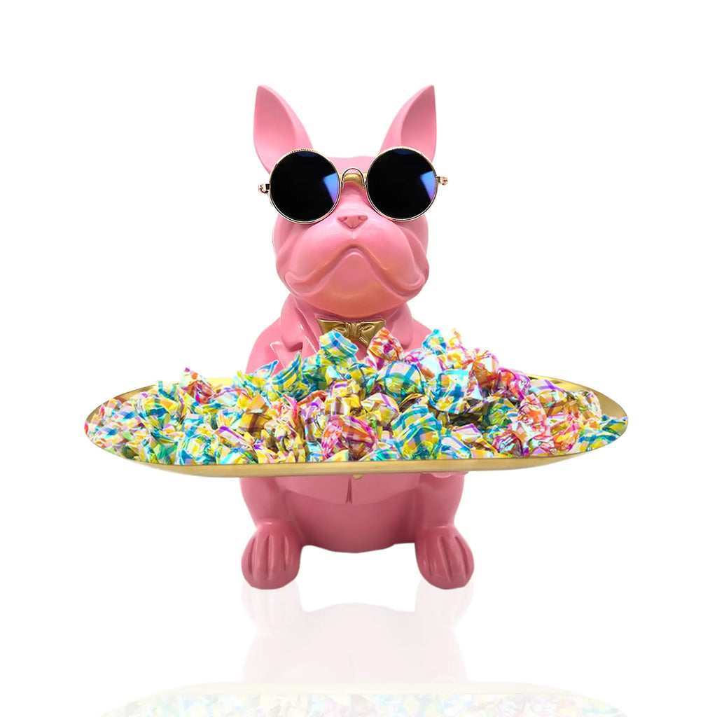 Bulldog Tray Statue