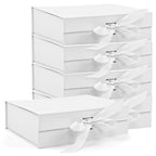 5-Pack Magnetic Lid Gift Box with Ribbon