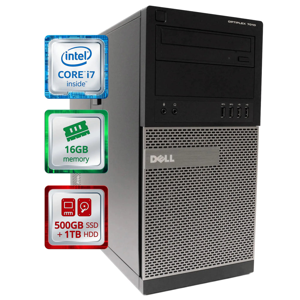 Dell Desktop Computer Tower | Quad Core Intel i7